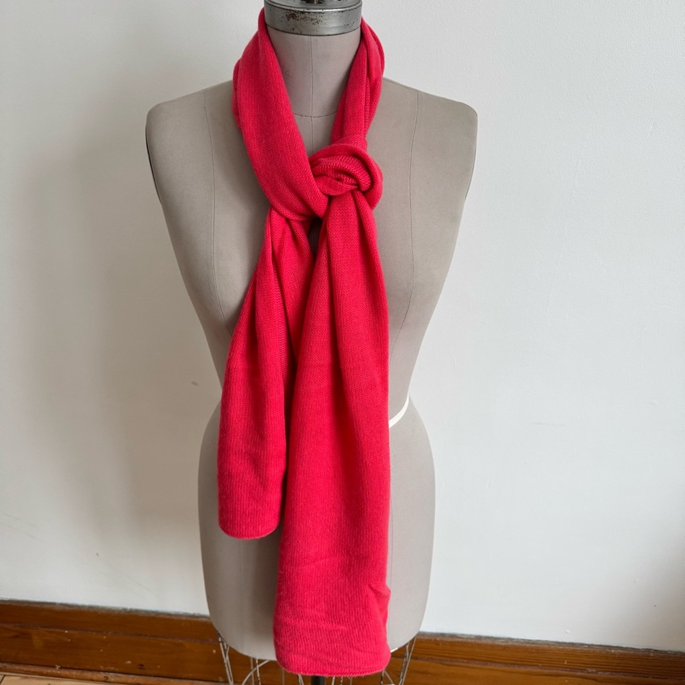 Pink 100% cashmere scarf
